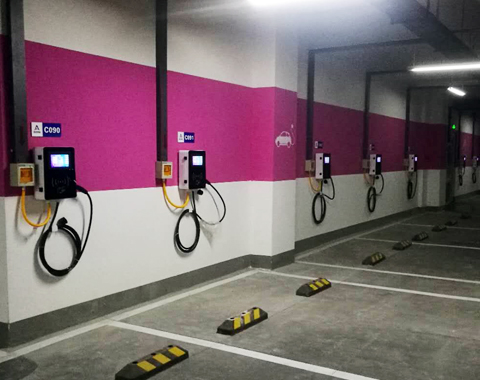 7KW新能源汽车充电桩工程案例